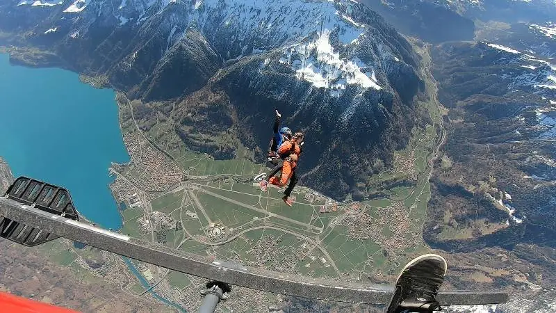 skydiving Interlakin, Switzerland