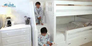 bunk beds with stairs