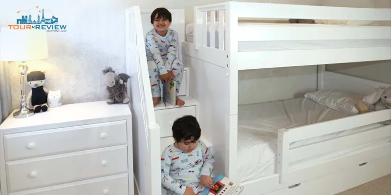 bunk beds with stairs